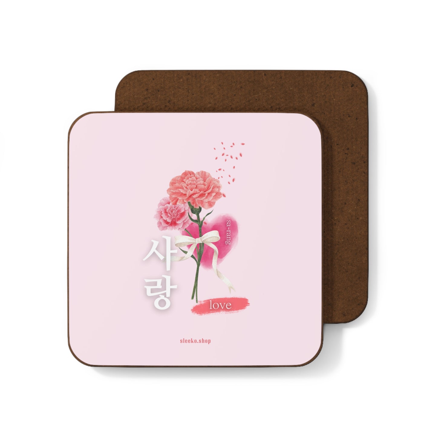 Hardboard Back Coaster - Sarang(love)