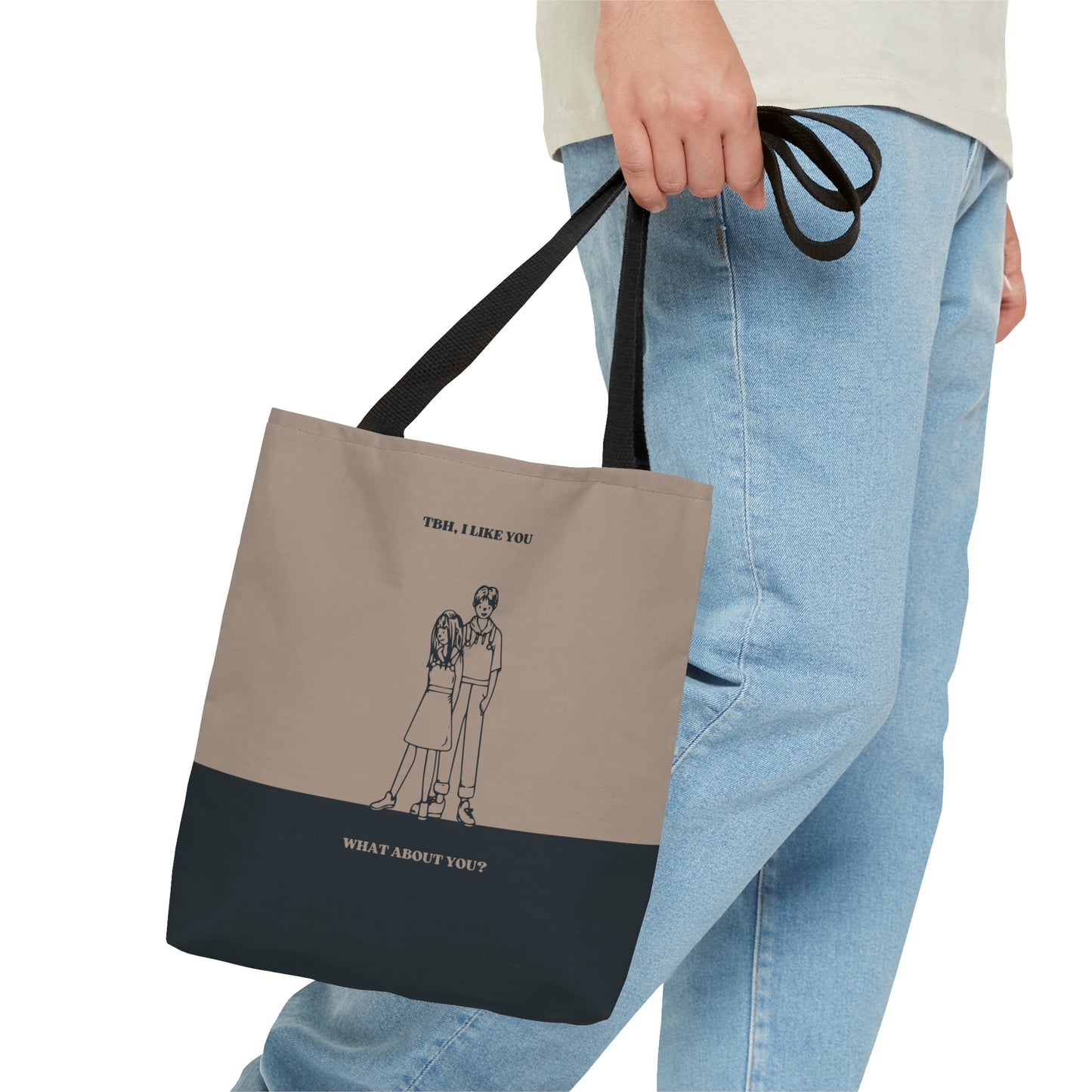 Tote Bag (AOP) - TBH I LIKE YOU