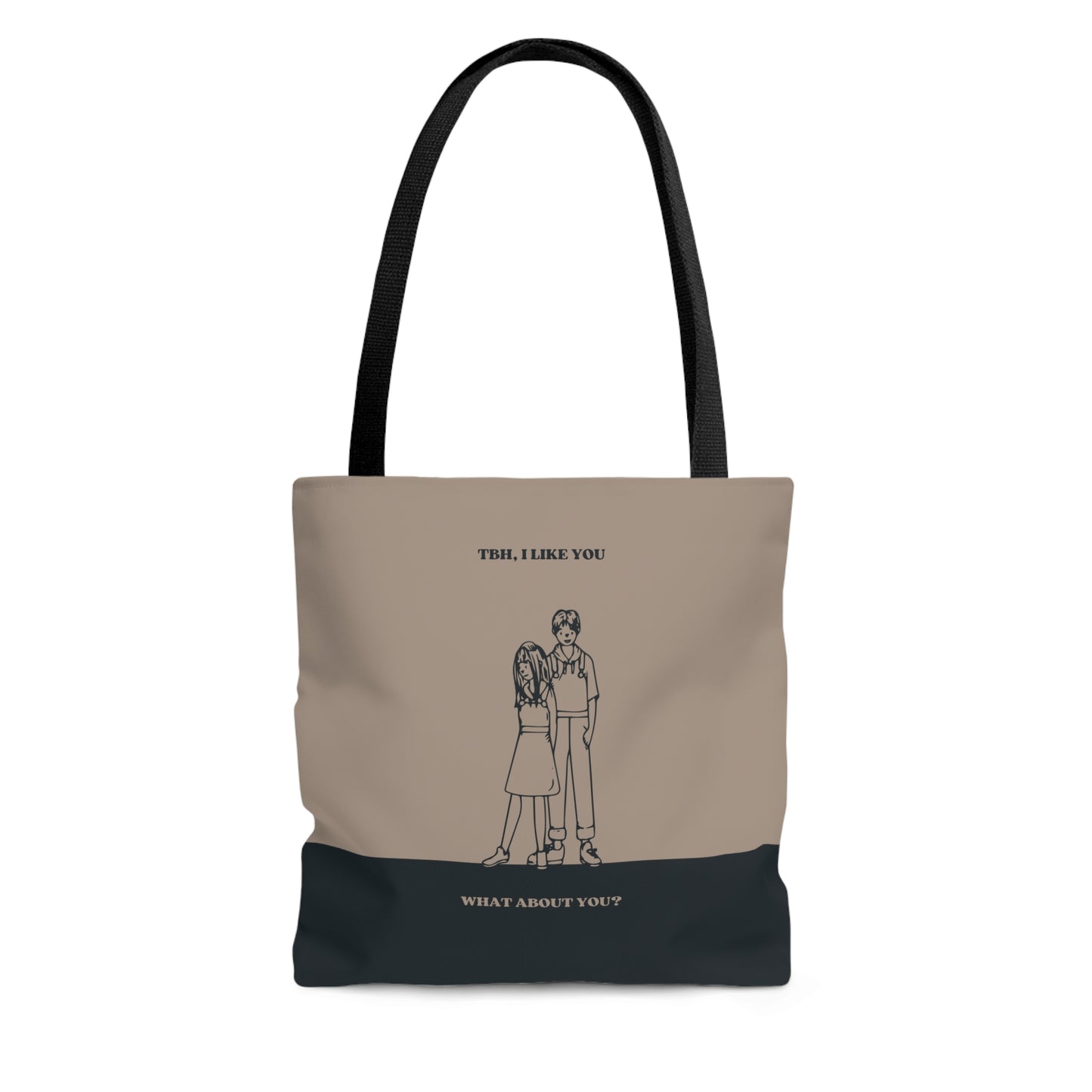 Tote Bag (AOP) - TBH I LIKE YOU