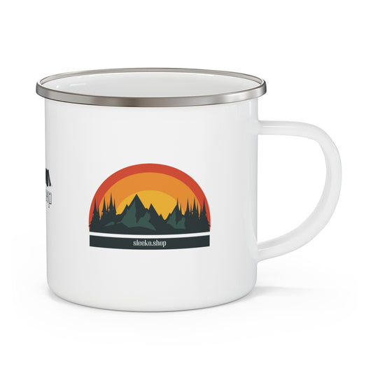 Enamel Camping Mug - Sip & Camp