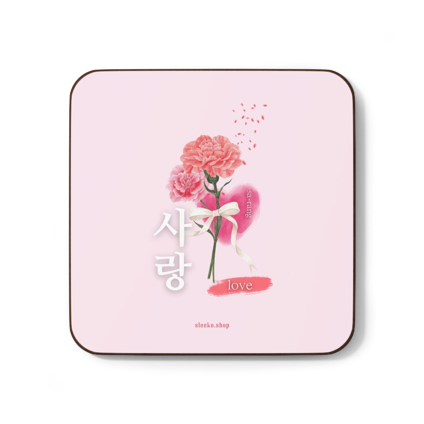 Hardboard Back Coaster - Sarang(love)