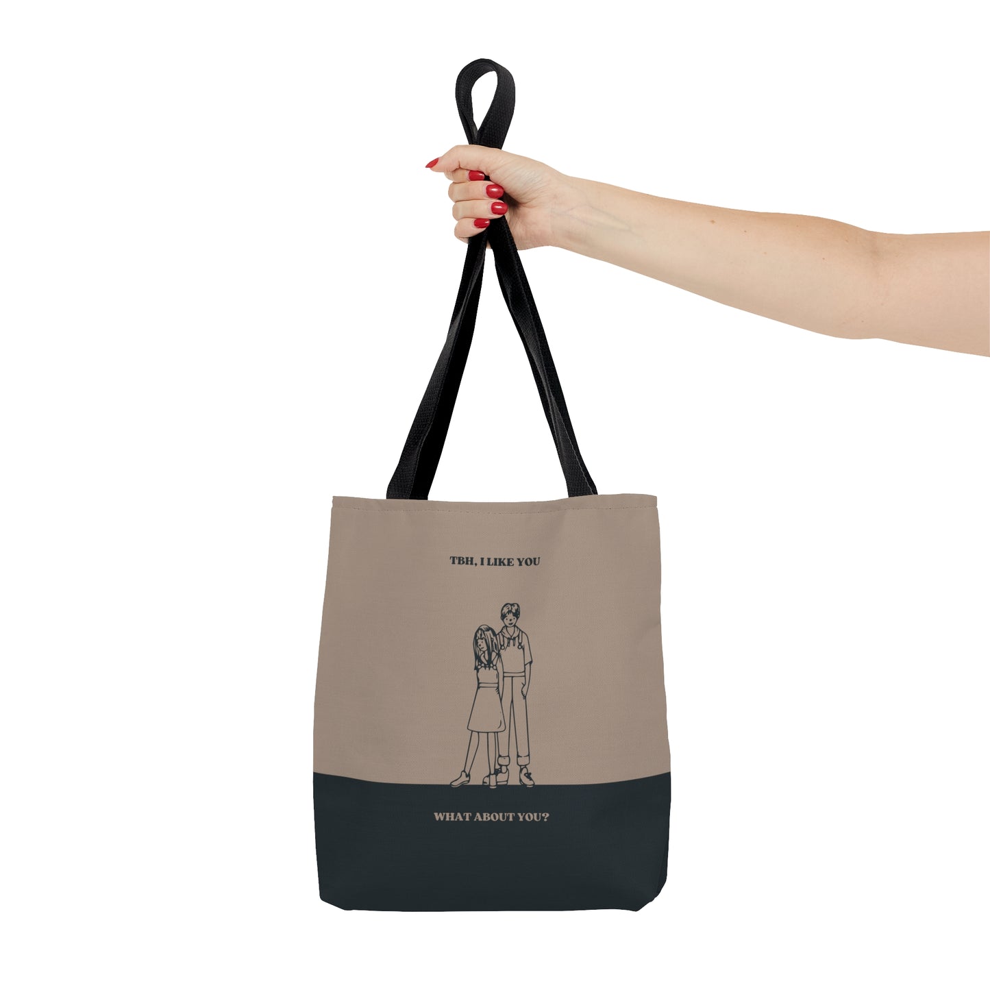 Tote Bag (AOP) - TBH I LIKE YOU