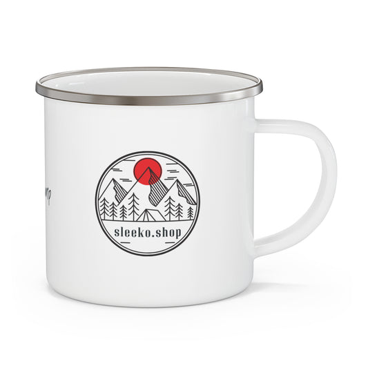 Enamel Camping Mug - Sip & Camp