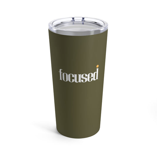 Tumbler 20oz - Focused (khaki)