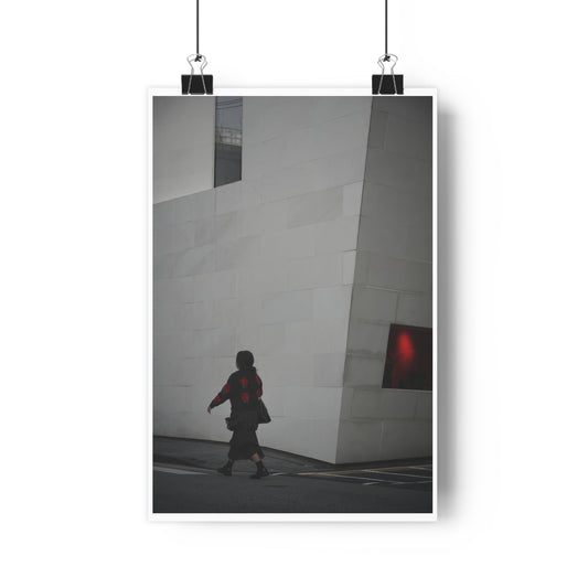 Premium Poster - RED in GRAY