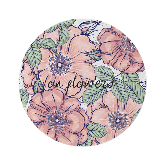 Round Rug - On Flowers