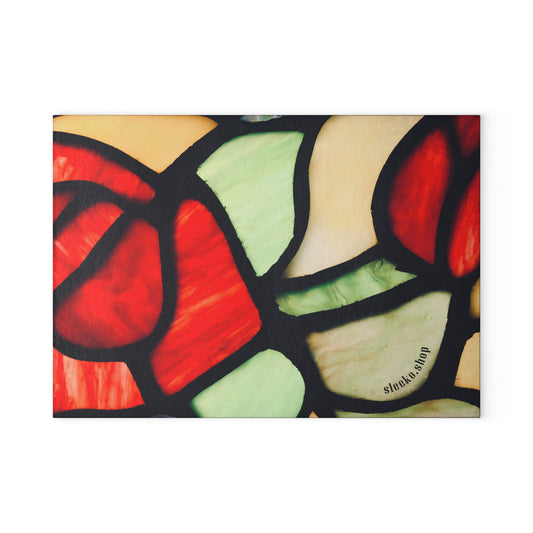 Glass Cutting Board - Stained Glass