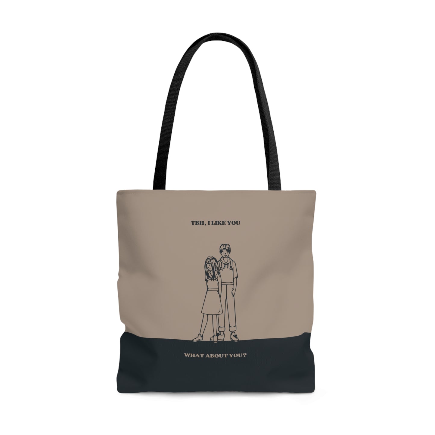 Tote Bag (AOP) - TBH I LIKE YOU