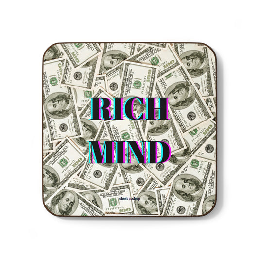 Hardboard Back Coaster - RICH MIND