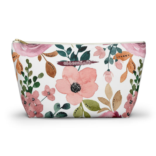 Accessory Pouch /w T-bottom - Flowers