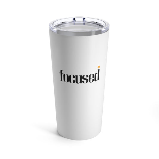 Tumbler 20oz - Focused (white)