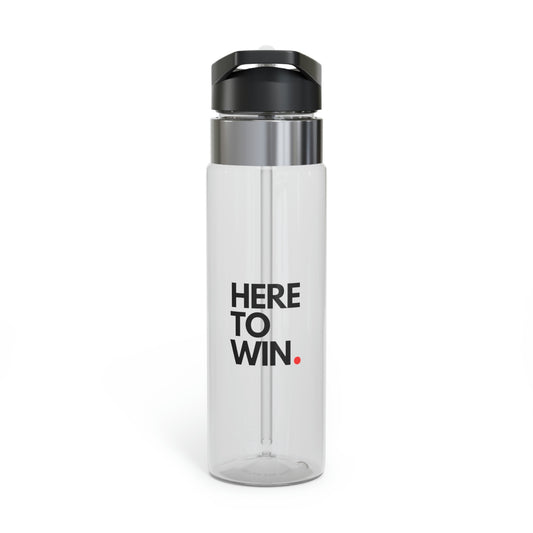 Kensington Tritan™ Sport Bottle, 20oz - HERE TO WIN. (clear)